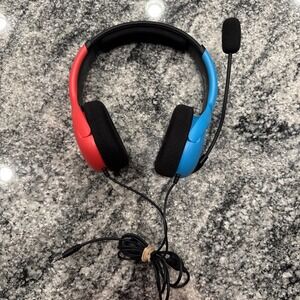 PDP LVL40 BlueRed Over Ear Wired Gaming Headset Nintendo Switch #006‎
